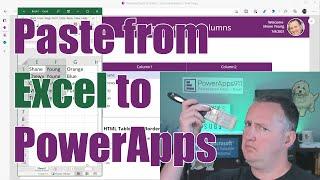 PowerApps Paste from Excel Table, update, and then upload to data source