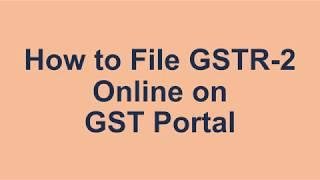 GSTR 2 filing procedure