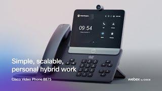 Optimal hybrid work with the Cisco Video Phone 8875