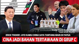 DITERTAWAKAN 3 TIM BESAR DI GRUP C !! China Panik dg Ancaman Erick Thohir,BP & Kurniawan Beri Reaksi