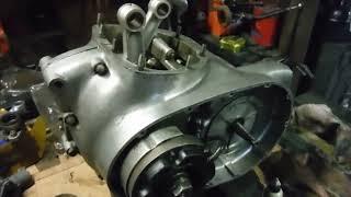 BSA A65 engine rebuild 1 Bottom end reassembly under way. Remake of recent video which froze up.