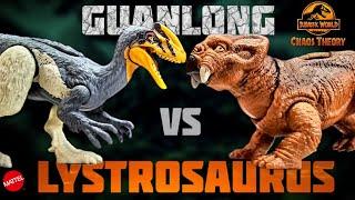 Mattel Jurassic World Chaos Theory Danger Pack Guanlong VS Lystrosaurus Review!!