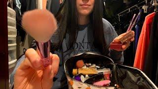 ASMR Doing Your Makeup for Valentines Day | Lots of Rummaging, Brushing, Soft Spoken