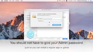 Install .PKG without Admin password (macOS)