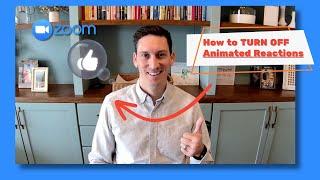 How to TURN OFF Animated Reactions on Zoom on a Mac