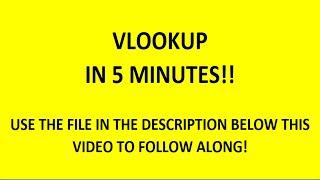 Vlookup in Excel - Learn how in 5 minutes!