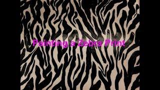 Painting a Zebra Print | Brushstrokes | Bridal Hangers | Freestyle Zebra Stripes | Aressa | 2018