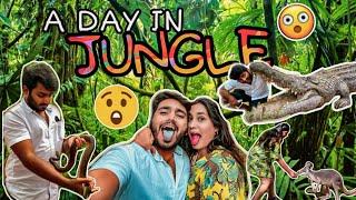 A DAY IN JUNGLE | NANDU CRIED  | SHE GOT SCARED  | A DAY IN JUNGLE  | #nach