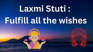 Laxmi Stuti : Fulfill all the wishes #Songs