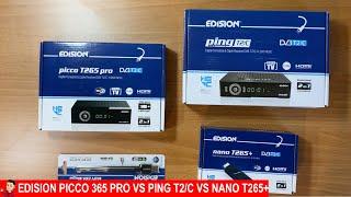 Decoder Digitale Terrestre EDISION - PICCO T265 PRO VS PING T2/C VS NANO T265+ | Confronto, Guida