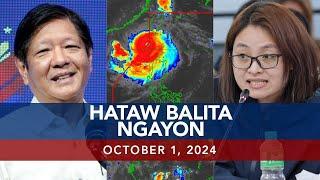 UNTV: Hataw Balita Ngayon | October 01, 2024