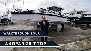 Axopar 28 T-Top - Walkthrough Tour - A stunning one-of-a-kind example with a Mercury Verado 400R