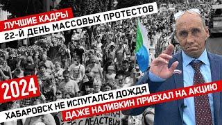 Хабаровск не испугался дождя // Даже Наливкин приехал на акцию // 22-й день протеста