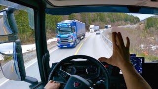 POV Driving  Norway Scania S560 - Dokka Rv.33