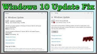 Windows 10 update stuck or Windows update error – Fix
