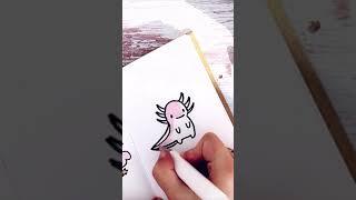 AXOLOTL  speed paint  #shorts