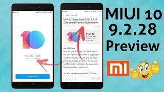 Miui 10 global beta rom 9.2.28