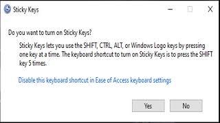 Sticky Keys Sound