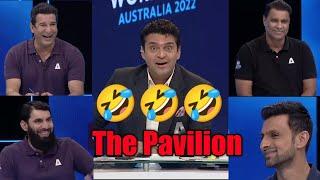 Wasim Akram, Waqar Younis, Misbah-ul-haq, Shoaib Malik Very Funny  Talk at Pavilion Show A Sports