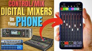 Mix/Control DIGITAL MIXERS From Your PHONE - Mixing Station App Hack