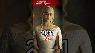 Game of Thrones 2011 vs 2024! #gameofthrones #movie #kingdom #casttransformation  #daenerystargaryen