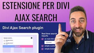 Estensione per Divi - Divi Ajax Search plugin