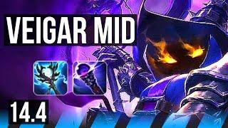 VEIGAR vs SYNDRA (MID) | 9 solo kills | TR Challenger | 14.4