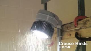 Eaton Champ VMV LED Rain Test Crouse-Hinds