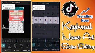 Trending KeyBoard Name Art Status Video Editing | NameArt Status Video | Tiktok Trending Status