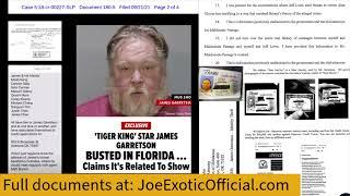 Joe Exotic talks about James Garretson being arrested