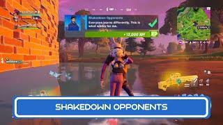 Shakedown Opponents | Rare Quest Guide| Fortnite Chapter 2 Season 7