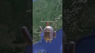 I found android on Google Earth  #shorts #googlemaps