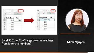 Excel R1C1 to A1 (Change column headings from alphabets to numbers)