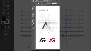 AG Letter Logo Illustrator Tutorial -#logodesign #logodesigner #logodesigns  #LetterLogo #monogram