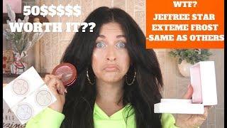 WTF? NEW JEFFREE STAR EXTREME FROST HIGHLIGHTER REVIEW/COMPARISONS | EXTREME FROST VS SUPREME FROST