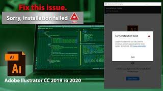 How to fix adobe illustrator installation failed 190 code