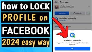 HOW TO LOCK PROFILE ON FACEBOOK 2024 EASY WAY | LOCKED FACEBOOK PROFILE EASY WAY 2024 TUTORIAL