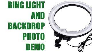 Ring Light And Projection Screen Backdrop Demo For eBay Etsy Product Photos