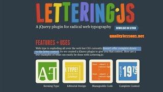 Sublime text Tutorial - Lettering.js - A jQuery plugin for radical web typography.