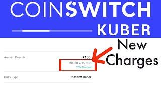 Coinswitch Kuber New Charges | Coinswitch Kuber Charges Kya Hai