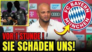 KOMPANY-BOMBE: "Einige Spieler VERGIFTEN die Mannschaft!" | FC BAYERN NACHRICHTEN