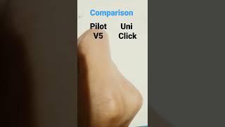 comparison pilot v5 with uni click gel #education for alll