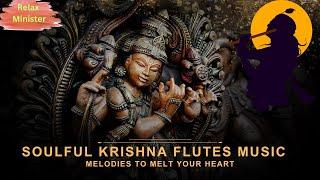 Heavenly Krishna Flute Relaxing Music  | Soothing Flute Meditation | Divine Flute Instrumental 