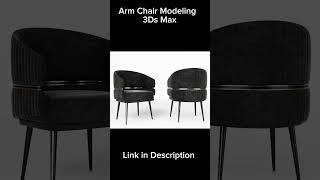 Arm chair model 3ds max #shorts #short #3dsmax