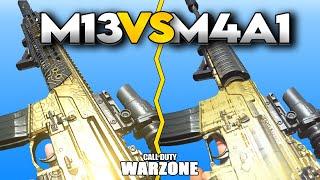 M13 vs M4A1 Comparison! The Best AR in Warzone? (Damage, Recoil Pattern, and Best Loadout)