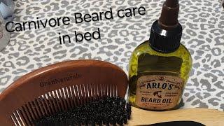 Caring for my beard while bedbound.