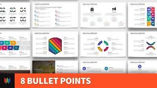 8-Step Process / Bullet Points PowerPoint Templates