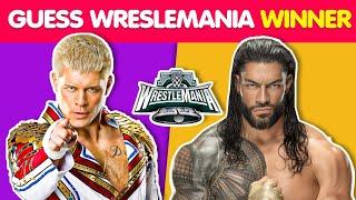 Can You Guess WWE WrestleMania Winners From 1986 to 2023? 