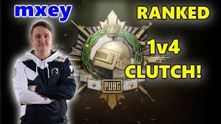 PUBG RANKED - 1v4 CLUTCH! - mxey