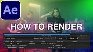 How to Render / Export in Adobe After Effects CC (Tutorial)